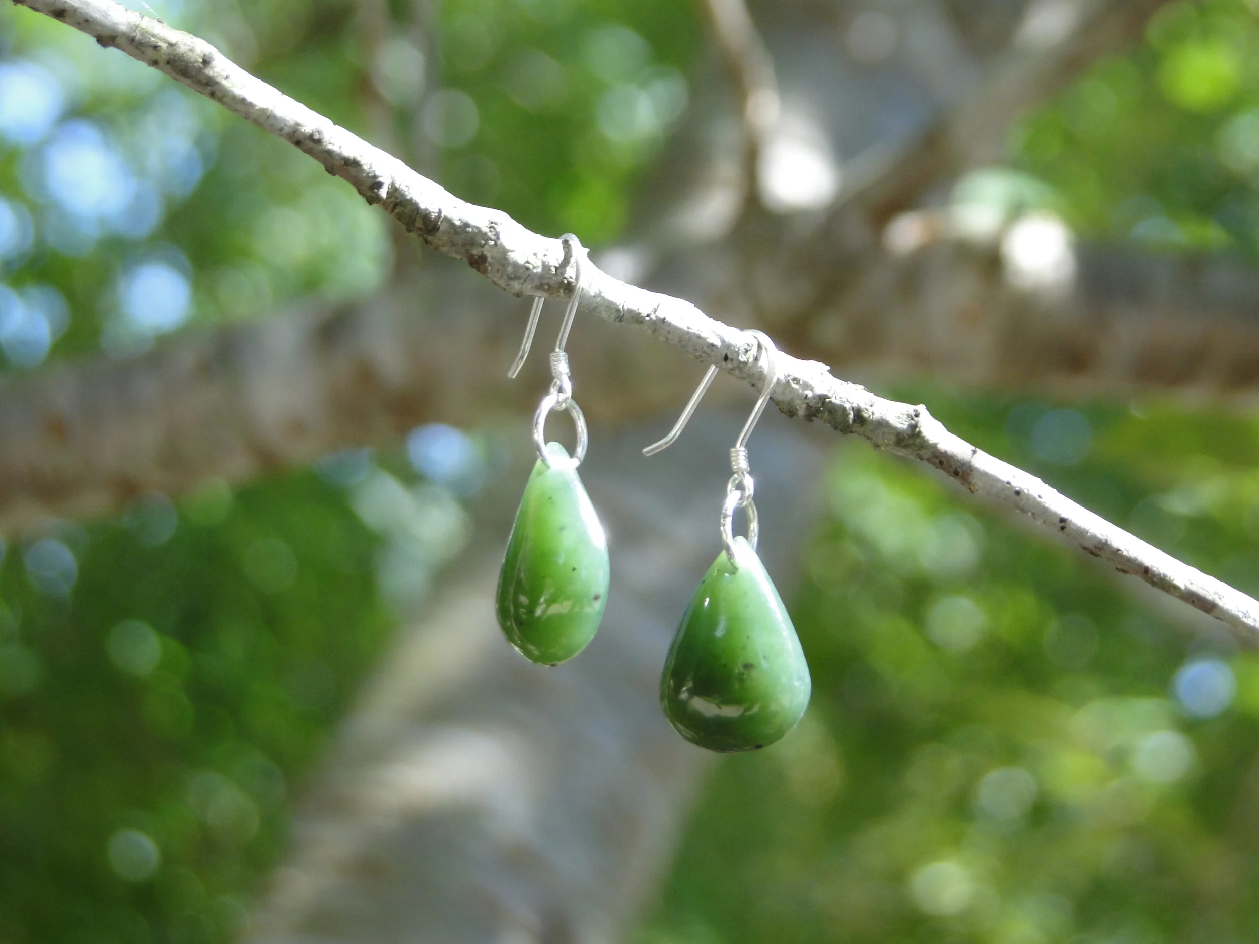 Canadian Jade Drop Earrings