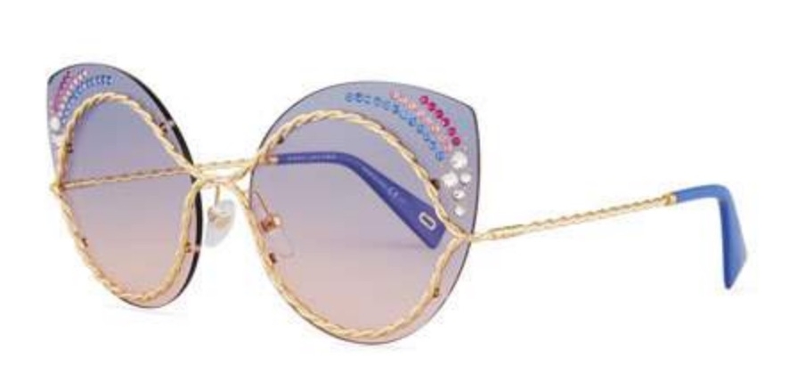 Marc Jacobs Metal Twist Sunglasses