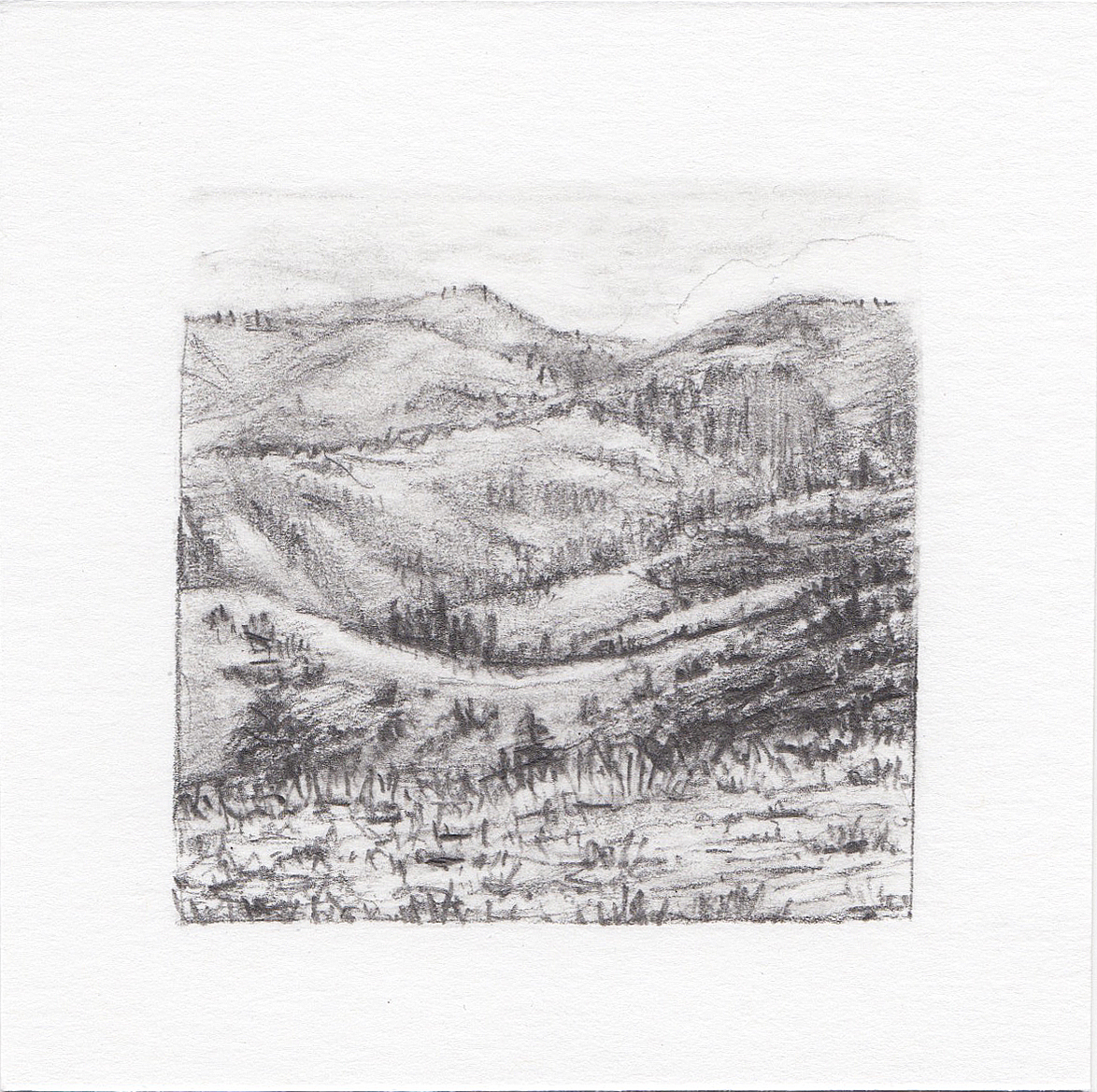 #2 Mount Timpanogos Trail, Utah 3x3 | graphite