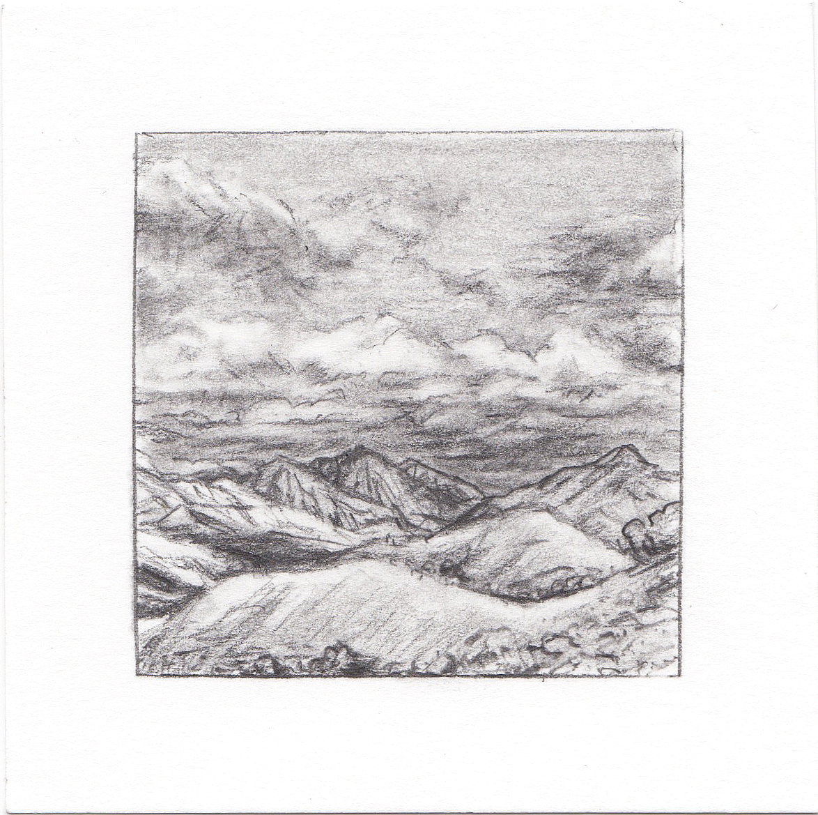#3 Avenues Twin Peaks, SLC, Utah | 3x3 | graphite
