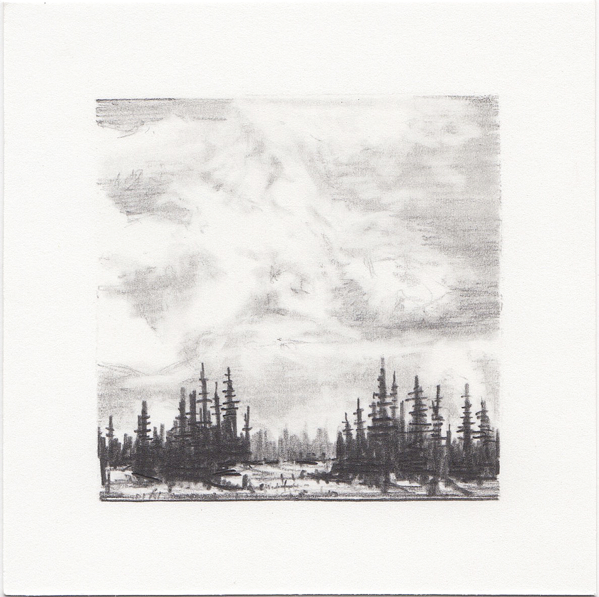 #6 Long Lake, Uinta Mountains, Utah | 3x3 | graphite