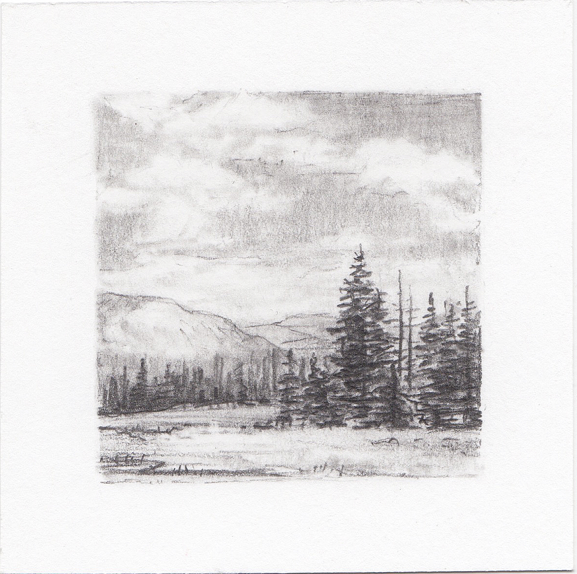 #9 Cuberant Lakes Trail, Uinta Mountains, Utah | 3x3 | graphite