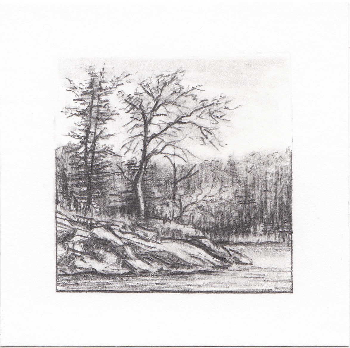 #10 Quetico Provincial Park, Ontario, Canada | 3x3 | graphite