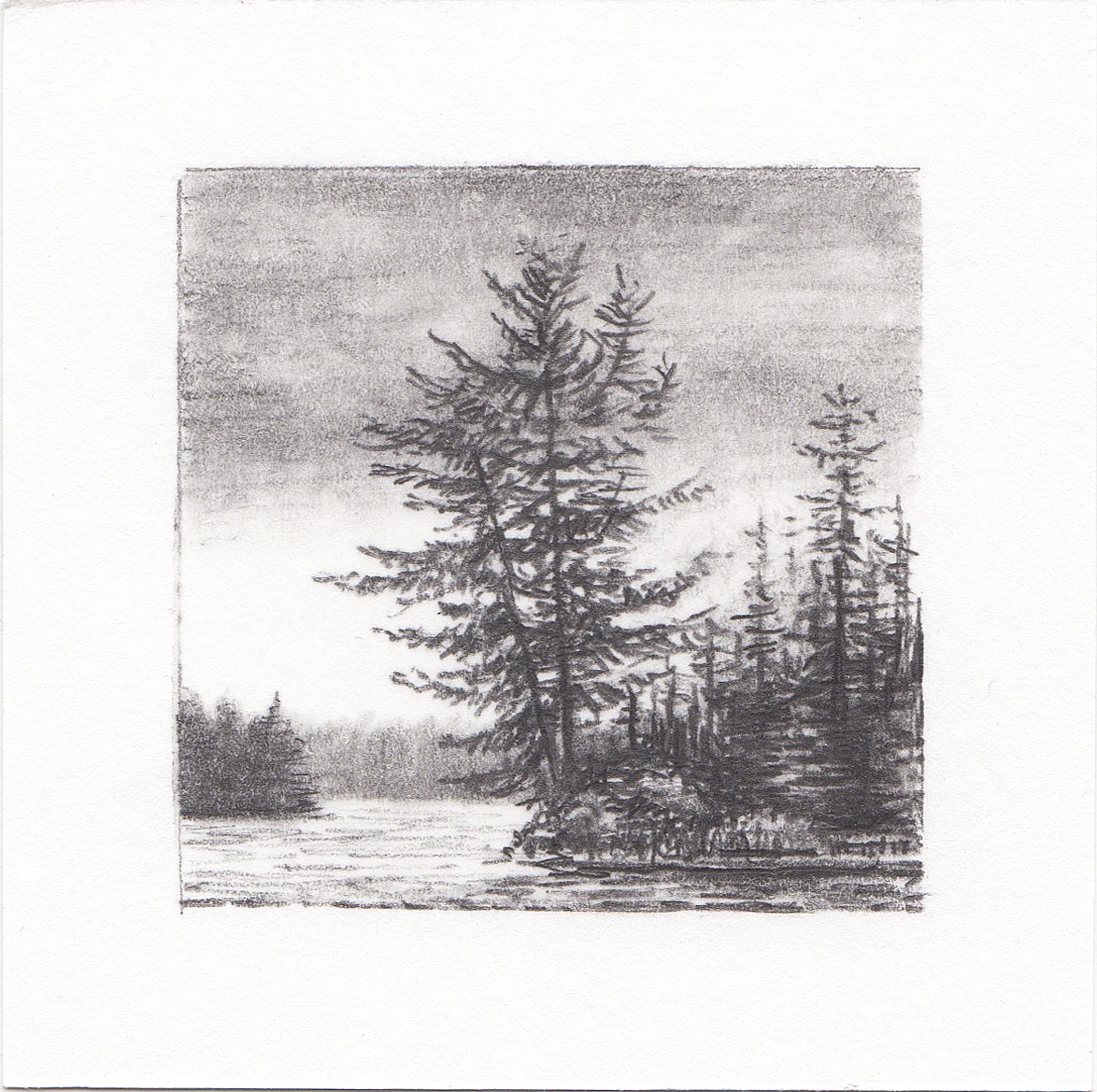 #14 Quetico Provincial Park, Ontario, Canada | 3x3 | graphite
