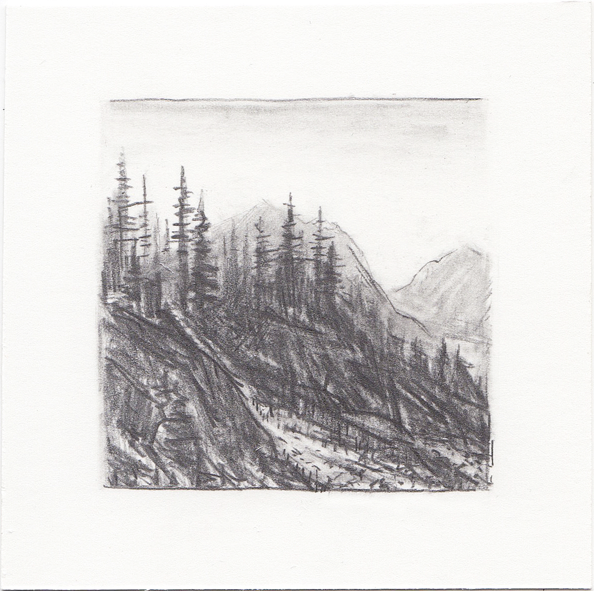 #20 Catherine’s Pass, Albian Basin, Utah | 3x3 | graphite