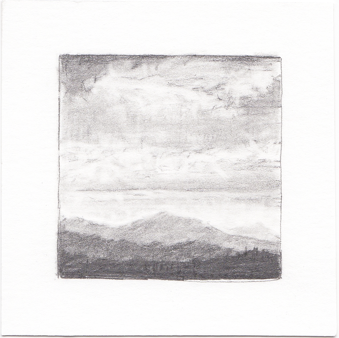 #34 Bonneville Shoreline Trail, Utah | 3x3 | graphite
