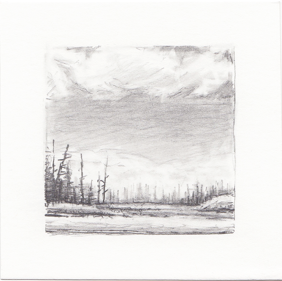 #51 Long Lake, Uinta Mountains, Utah | 3x3 | graphite