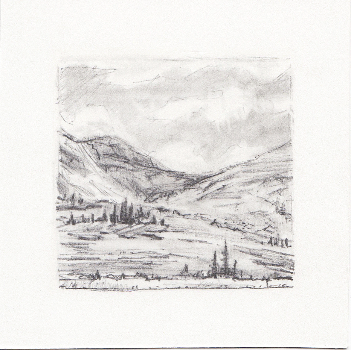 #52 Uinta Mountains, Utah | 3x3 | graphite