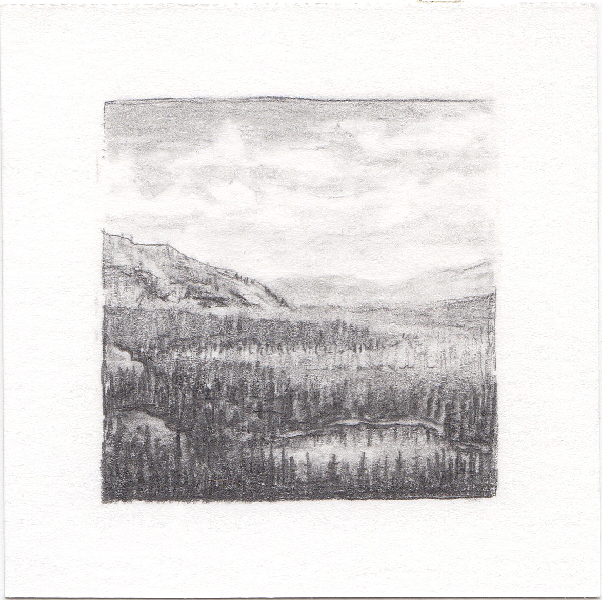 #66 Uinta Mountains, Utah | 3x3 | graphite