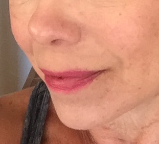 The after shot. I have a little BB cream on, but no foundation. YIKES!!! I guess I should have done my neck too! hahaha!