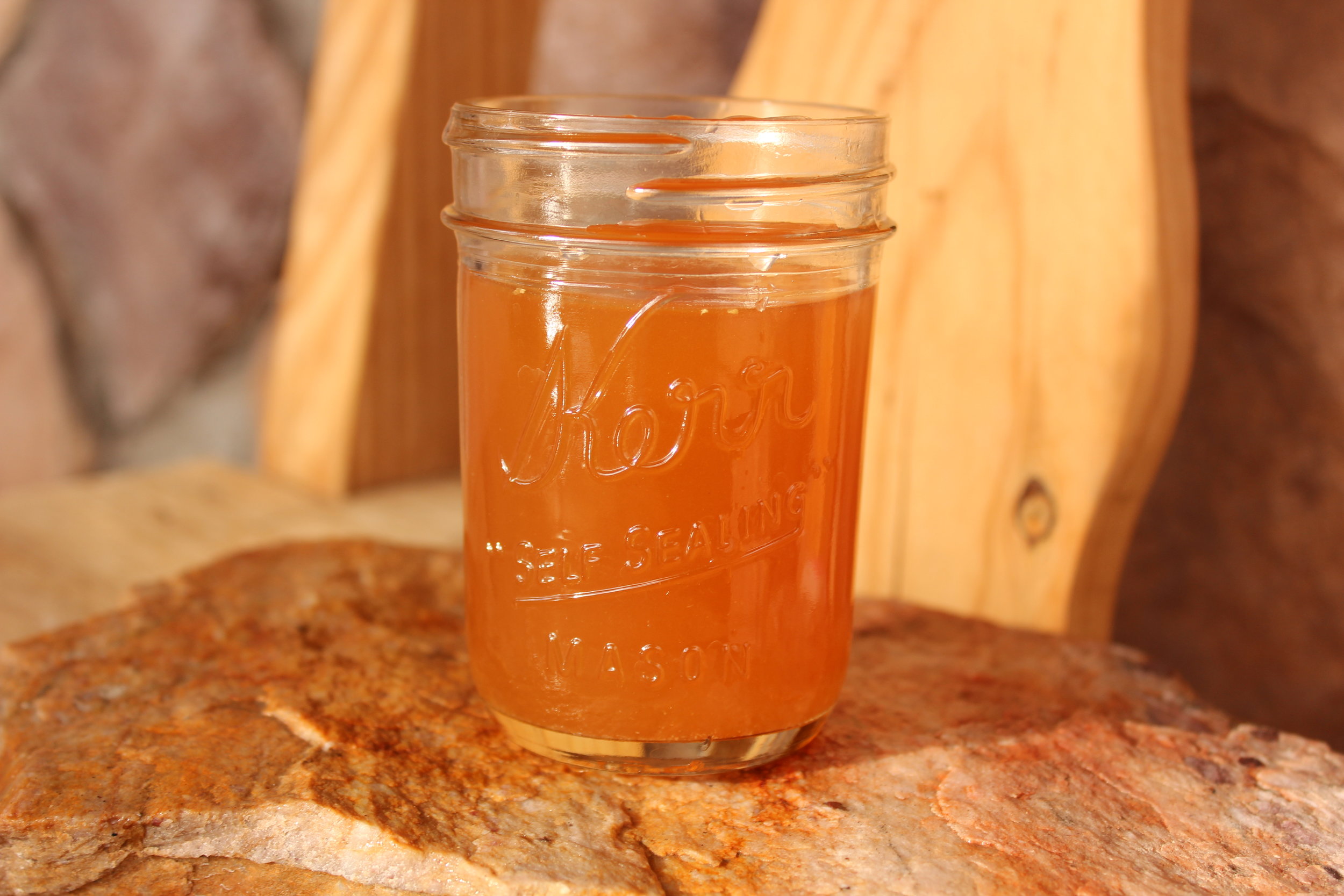 Here is a perfect little cup of broth! I love drinking this stuff! It's tasty and super nutritious! 