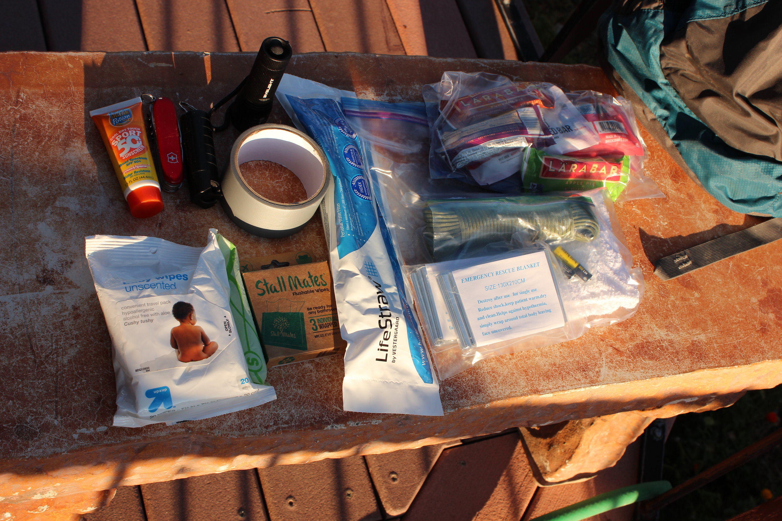 Here is a little sampling of some other things in my Get Home bag.