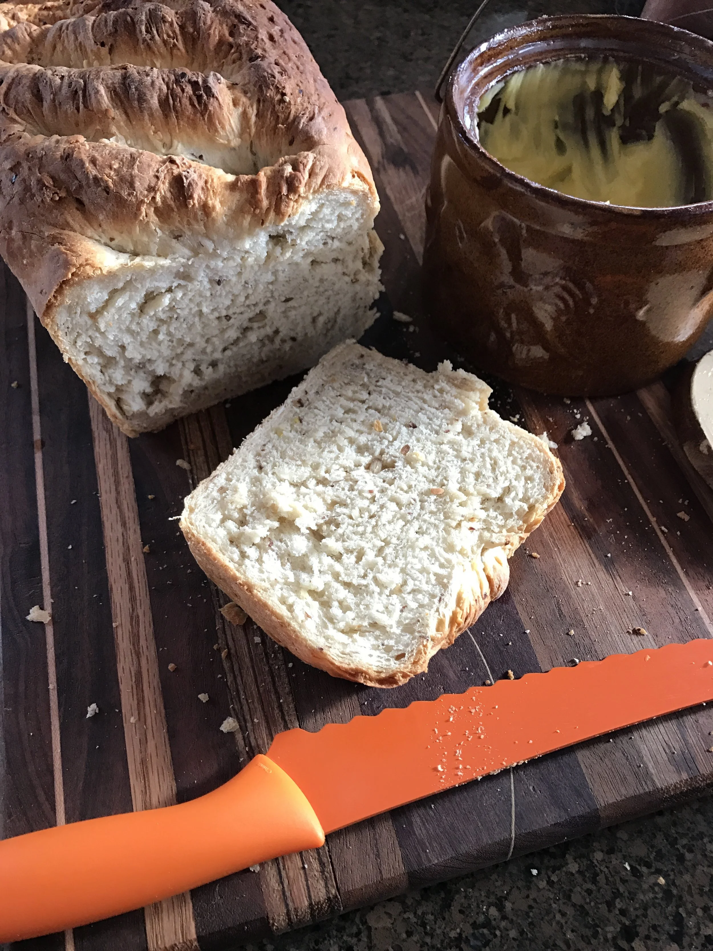 My husband and I ate a whole loaf yesterday! Yikes! Better be careful with this stuff! :-) It's seriously really good---and since I had no trouble with it, it must be very forgiving!