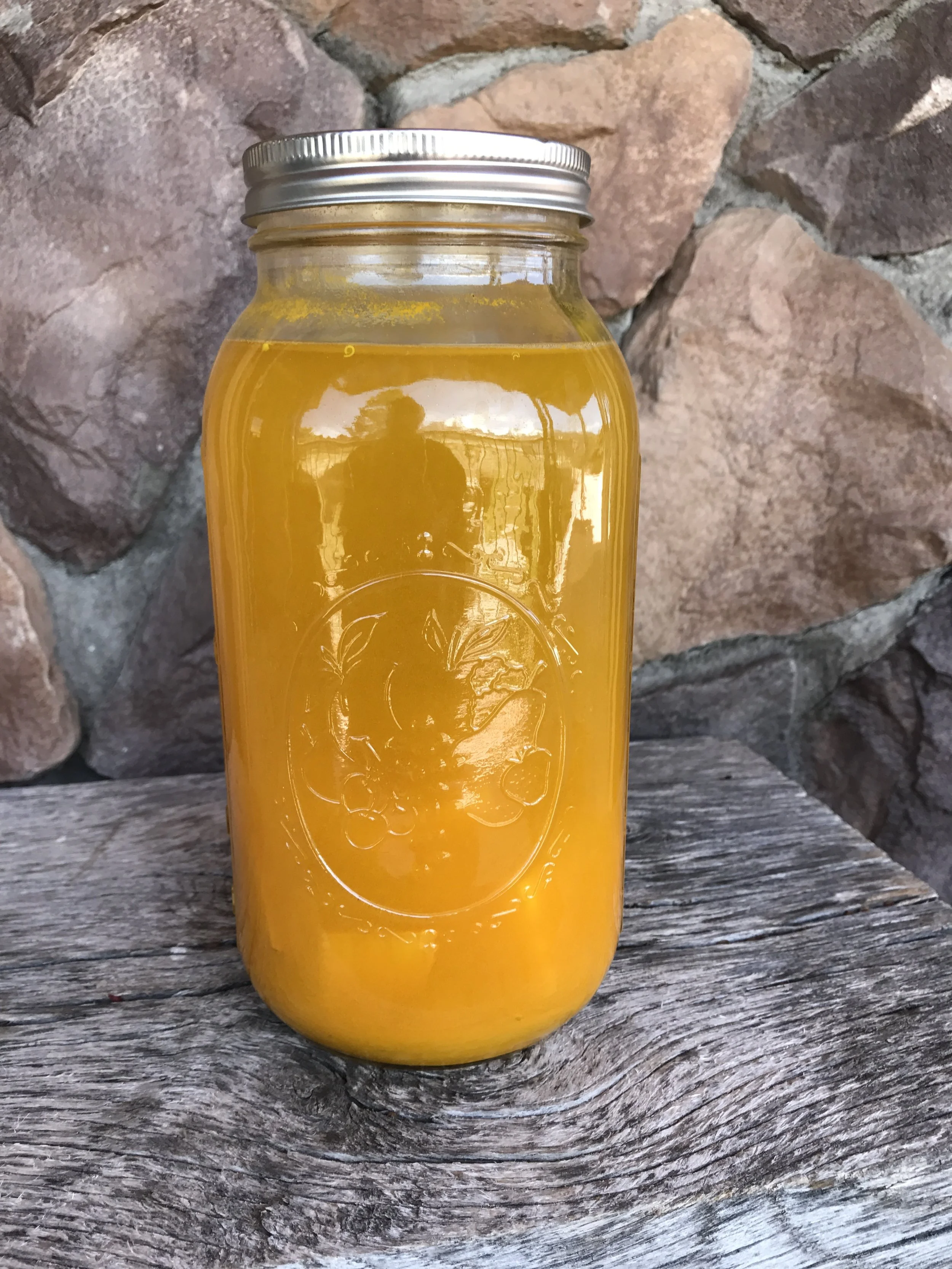 Here is the mixture ready to ferment for a little while. Patience when fermenting is probably the most difficult skill to master!