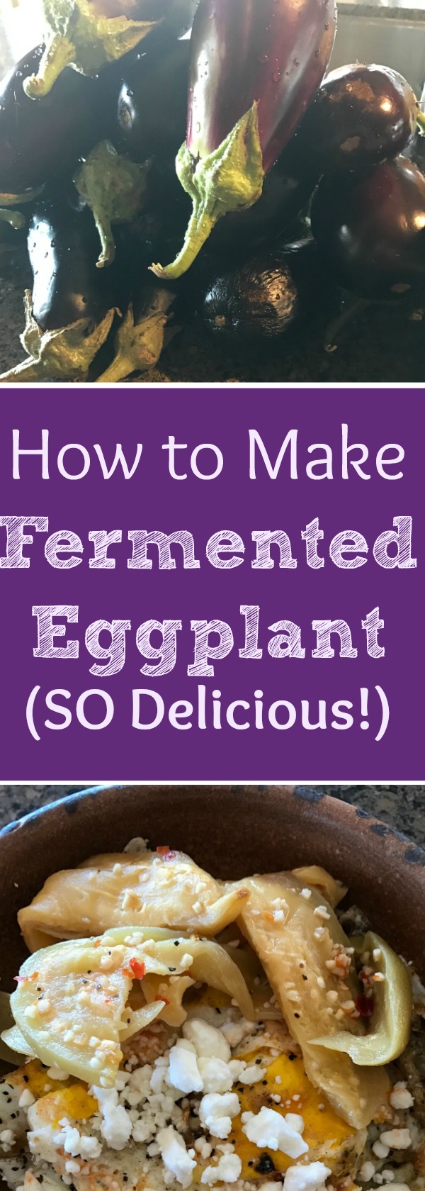 I LOVE eggplant, and maybe you do too? However, many people don't have a fondness for it. So, here I'm going to share an AMAZING Fermented Eggplant Recipe that I think you'll love! It makes a fantastic garnish, or you can even cook it into other foods like stews and casseroles.