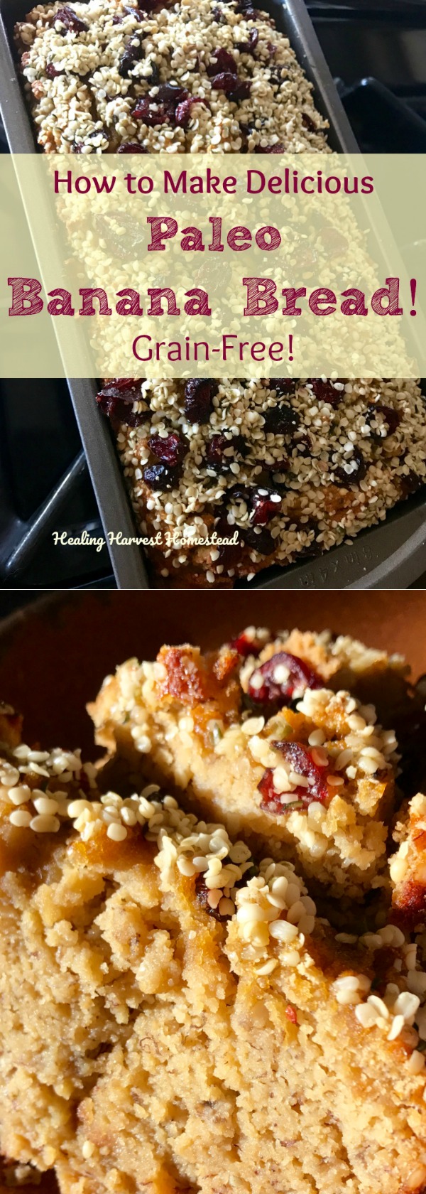 Here is a recipe for the most amazing Paleo Banana Bread I've ever made! Gulp! I hate to admit this, but my husband and I ate the whole thing in a day! Try this Grain-Free low sugar Paleo style banana bread recipe! You'll LOVE it! :-) 