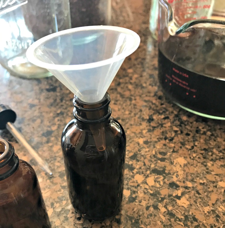 I love these tiny funnels . I couldn't find the exact ones I use, but the ones in the link look great! I looked everywhere for small ones, and finally found them! They are perfect to help bottle into small openings, like this amber glass dropper bottle.