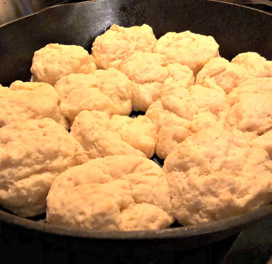 Here are the biscuits---all cooked to perfection!