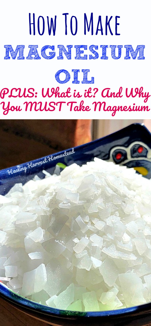 Did you know that 80 to 90% of Americans are deficient in magnesium? And that magnesium is necessary for over 300 human body processes? Find out what is magnesium oil, why it's the best way to get your magnesium supplement, how it will help you, and finally, easy directions for how to make your own magnesium oil!