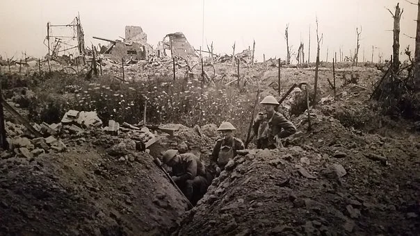 During WWI, it's believed French nurses were using bandages meant for war wounds to absorb menstrual flow. This led to the first commercially available pads that were safety pinned to underclothing.