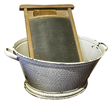 An old fashioned washboard and tub would be useful in an emergency situation, especially if it lasted for a while.