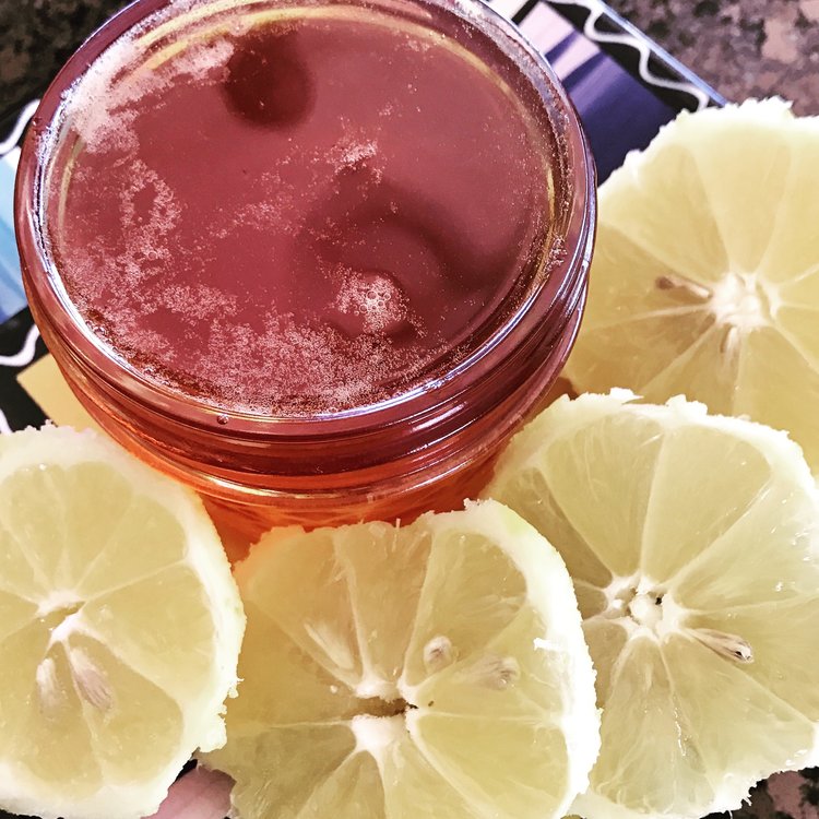 Yummy  lemon infused honey  helps support the immune system!