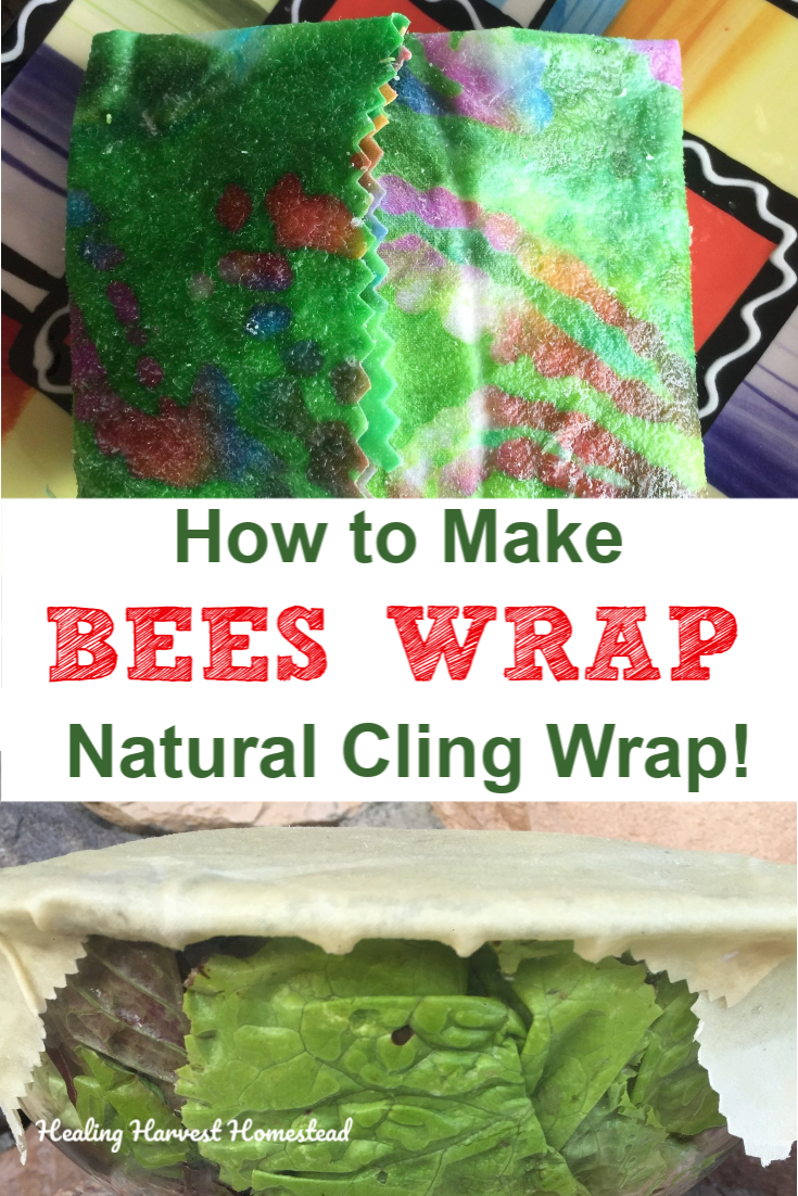Find out how to make your own natural green (non) plastic cling wrap using beeswax and cloth! Get rid of plastic in your life! Making these bees wraps is one way to reduce your plastic use. These reusable 