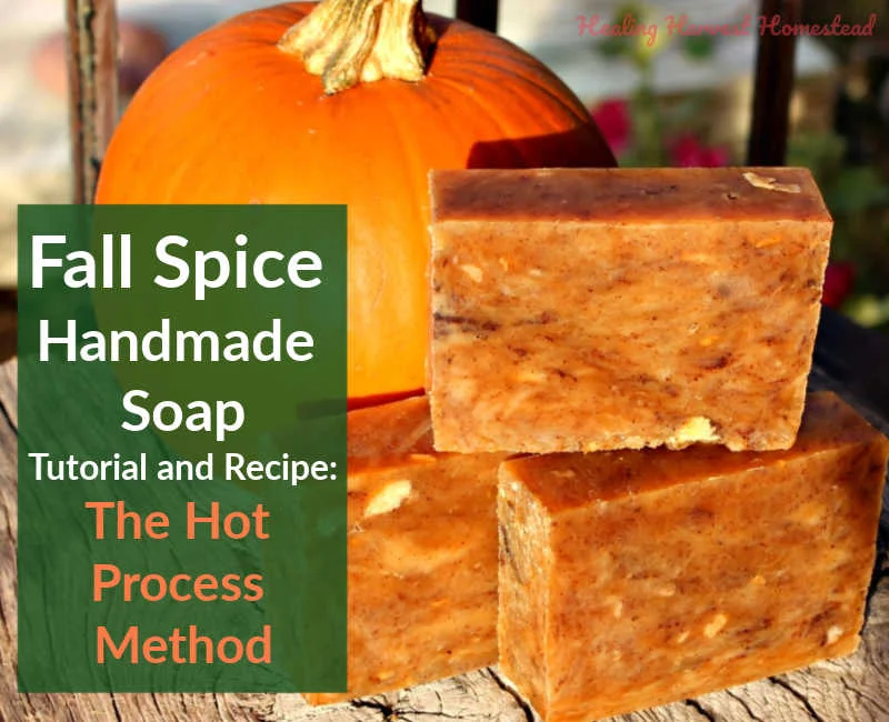 How to Make Fall Spice Natural Handmade Soap...A Recipe with Orange, Cinnamon, and Clove Essential Oils