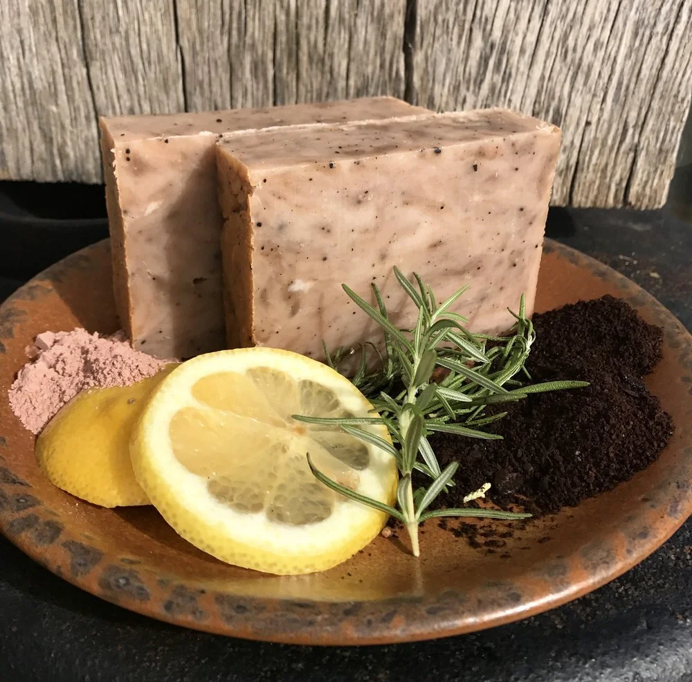 Cellulite Scrubbing Handmade Hot Process Soap Recipe with Rosemary, Grapefruit &amp; Red Clay