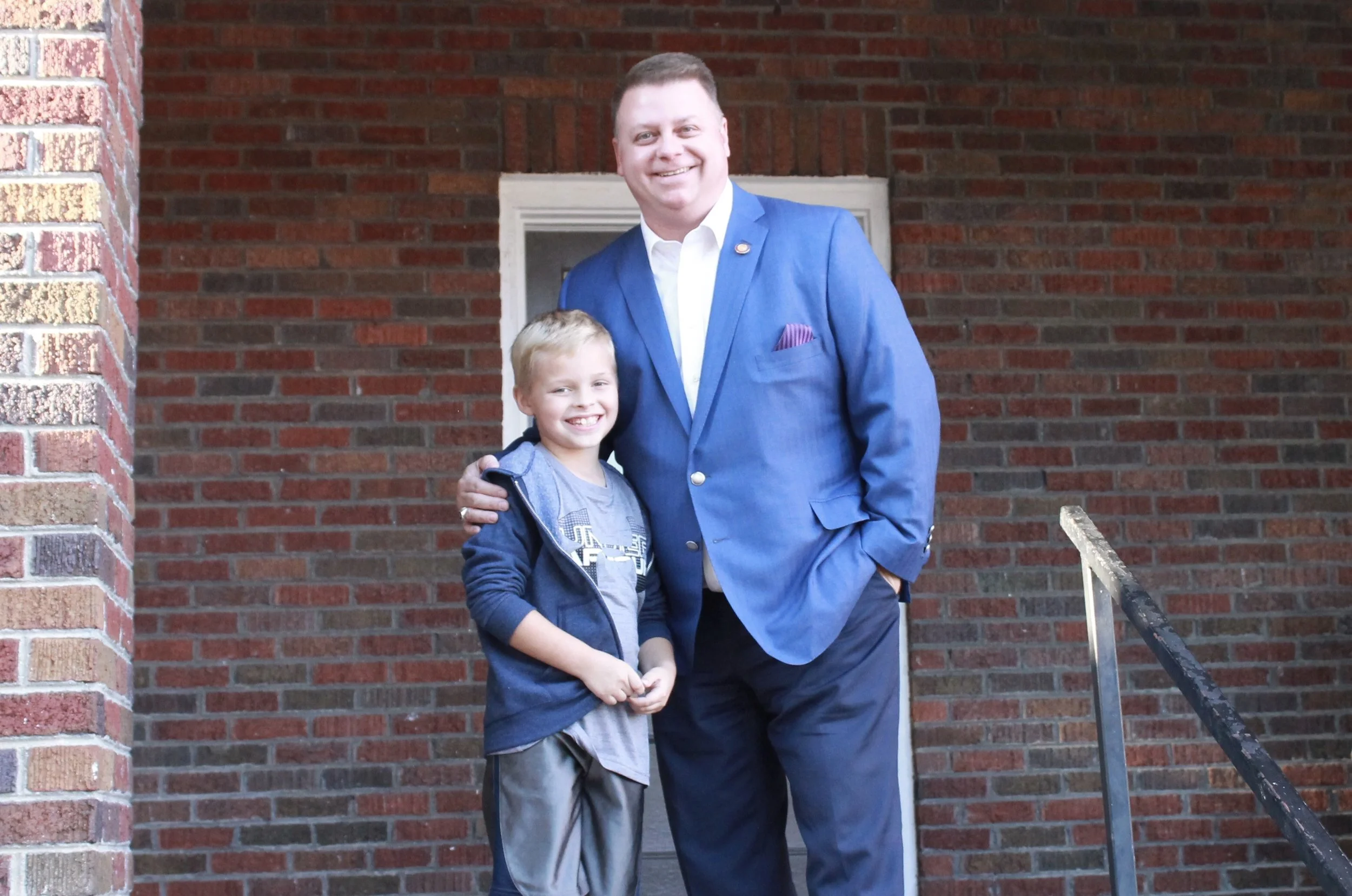 With one of my youngest, but most enthusiastic volunteers!