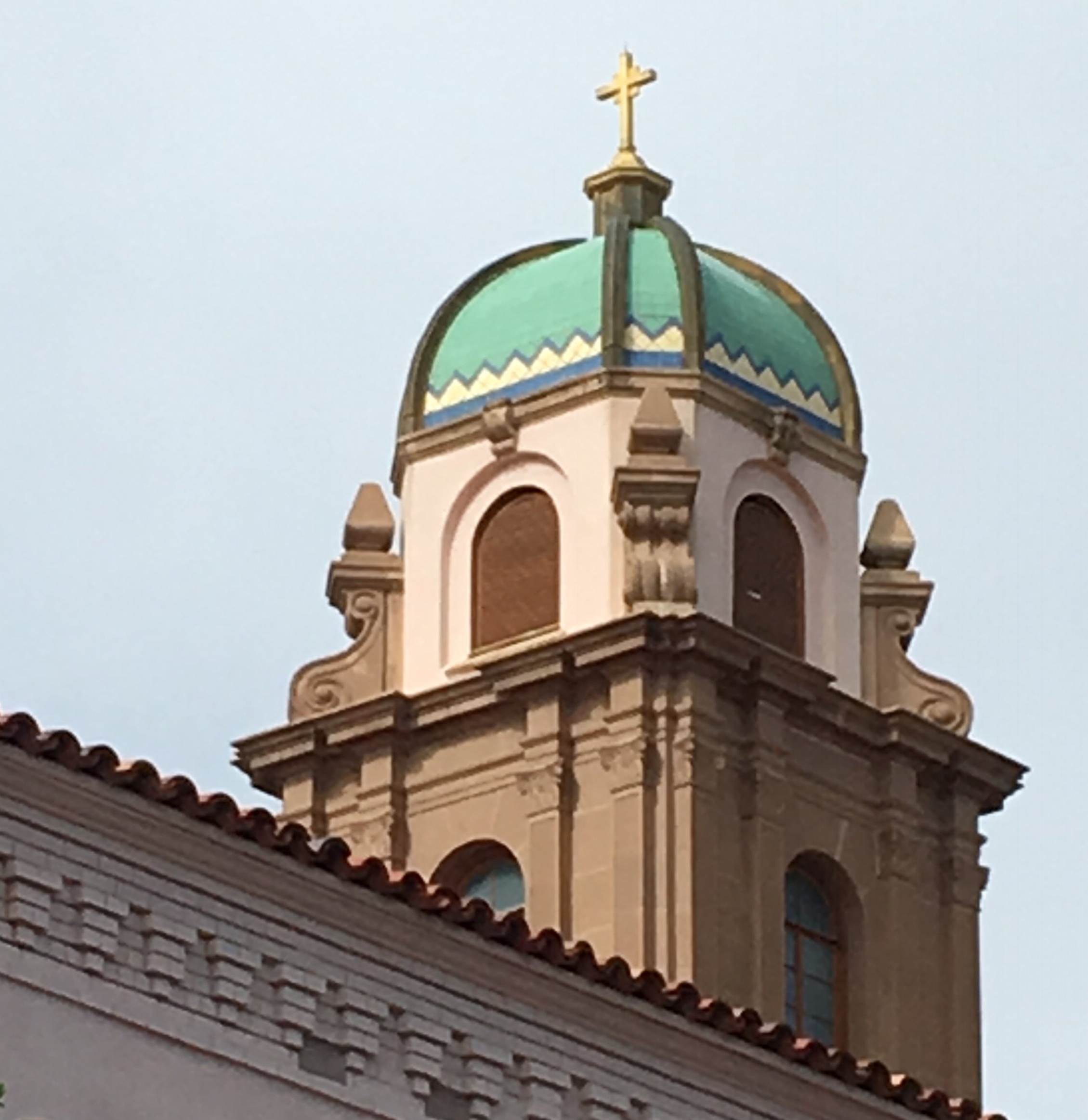 Sorry for the fuzzy picture of the Benedictine Sanctuary of Perpetual Adoration of Christ the King on North Country Club Road. It was designed by Roy Place, who was also architect of the old county courthouse.