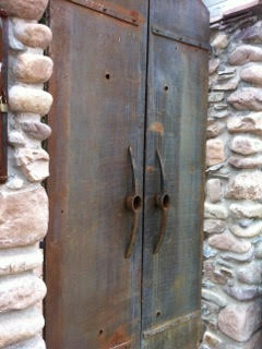 This blog rarely ventures beyond the Tucson area, but I had to include these pickaxe handles in the former copper mining town of Bisbee.