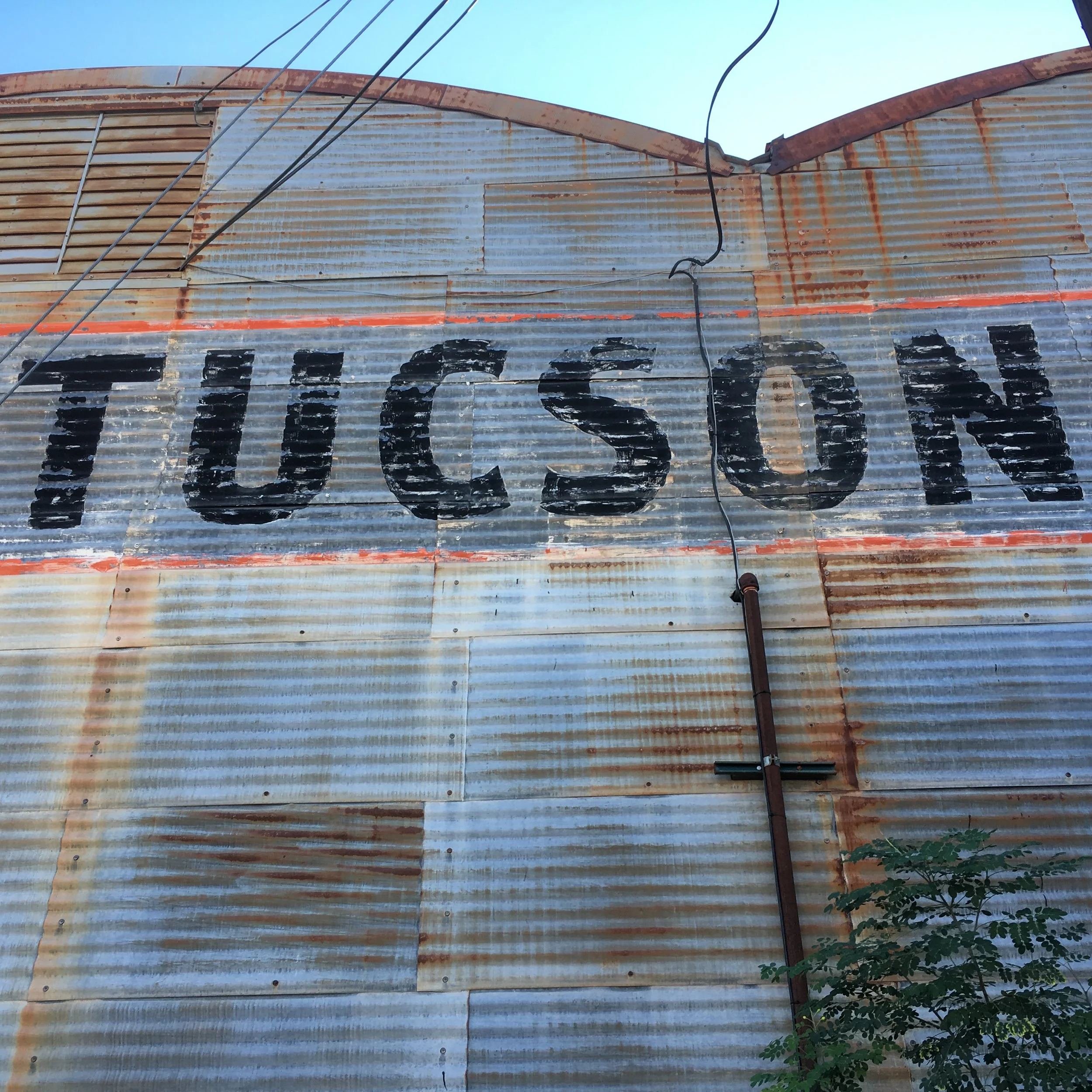 The west side of Barrio Brewing, which used to be Tucson Warehouse & Transfer.