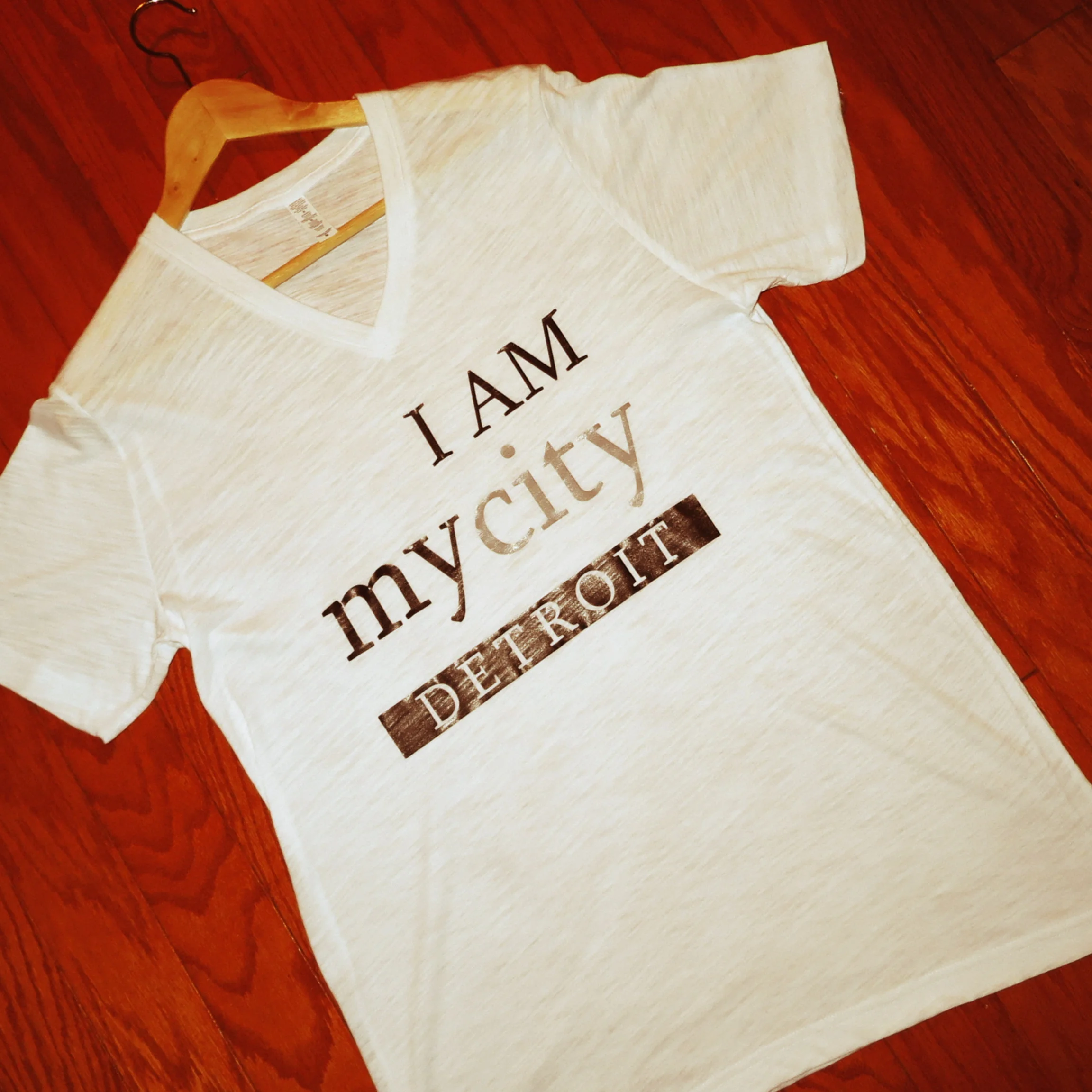 I.M.C Men's White V Neck Shirt