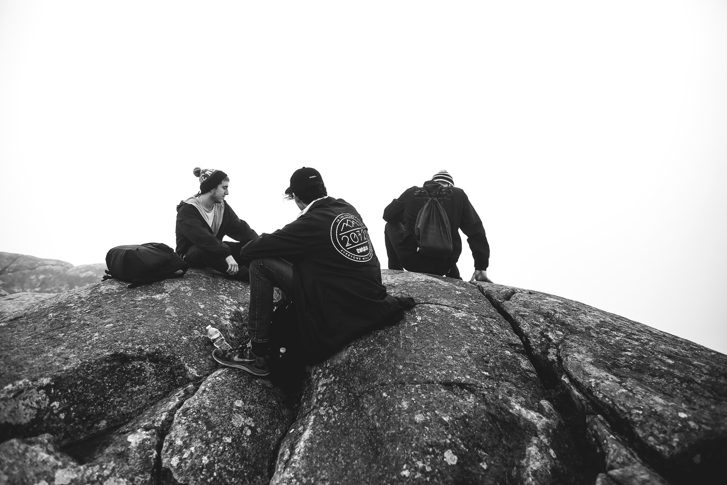 Summit hangs.