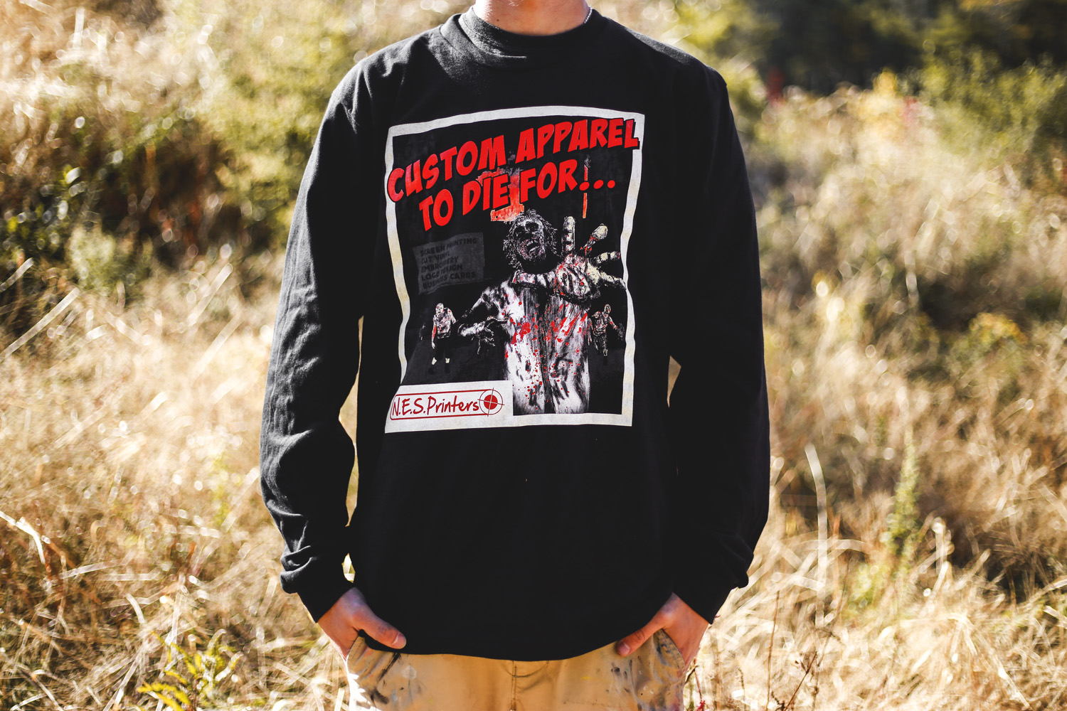 I designed this pretty cool zombie apocalypse tee for North East Screen Printers. S/O Dan for modeling the shirt you modeled in.