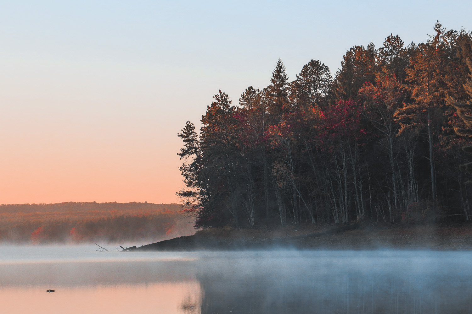 Old photo. New Edit. Sunrise at the Reservoir.