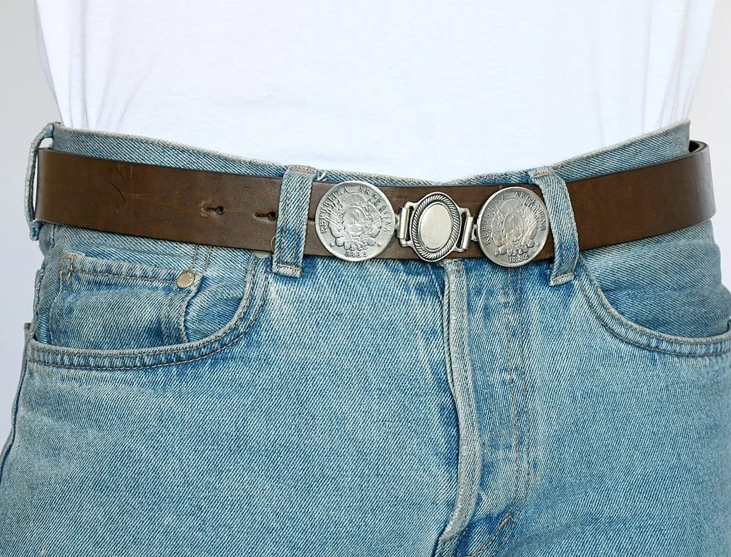 Arms' Coin Belt Buckle 