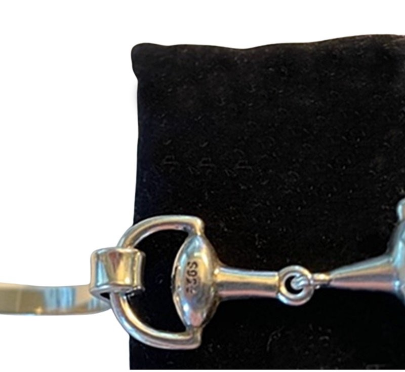 Snaffle Silver Finish Scarf Ring