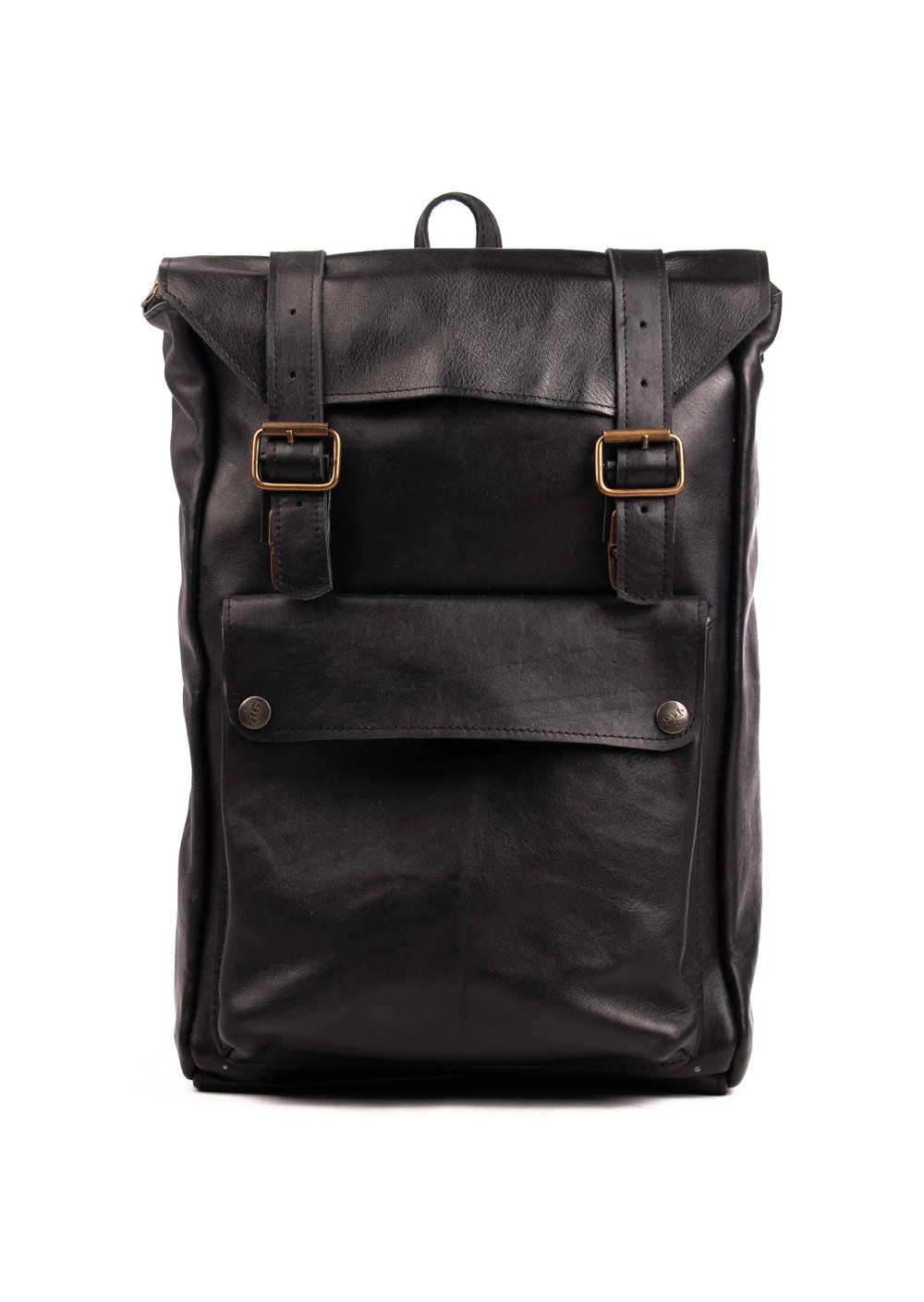 Black Leather Backpack Handmade Authentic Leather Backpack 