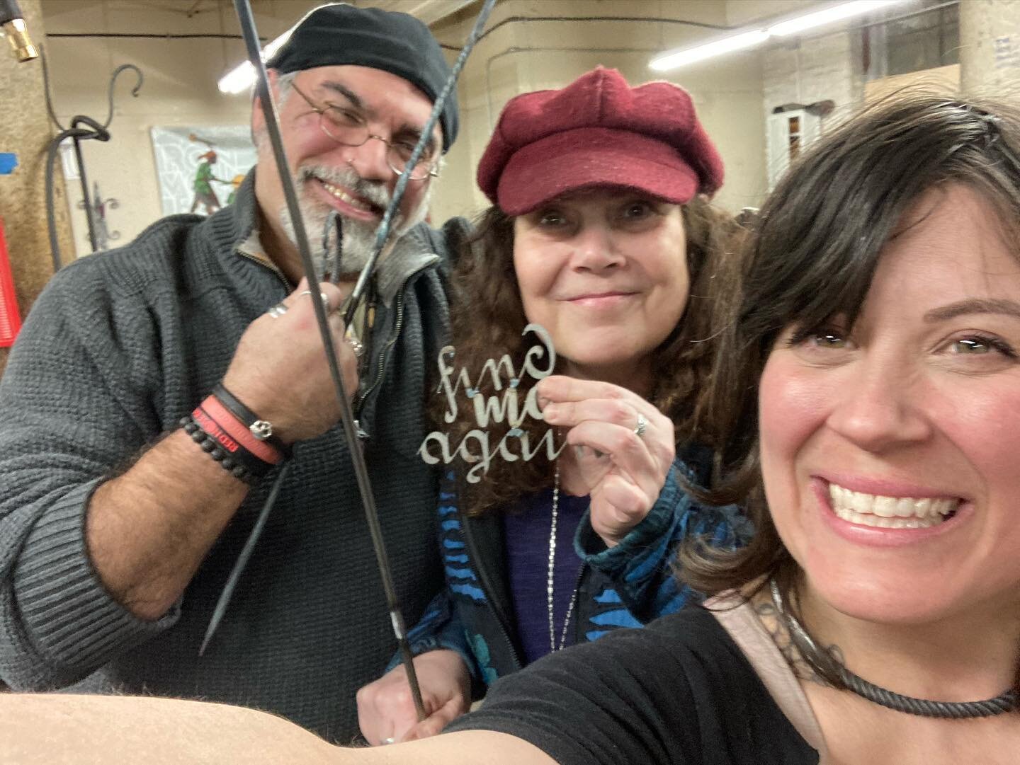 Our super talented shop manager, Jaclyn, killin it with Friday night lessons! Swing by our site to sign up for one of our weekly classes! #ironmountainforge #likeagirl #madeinri #blacksmith #forged