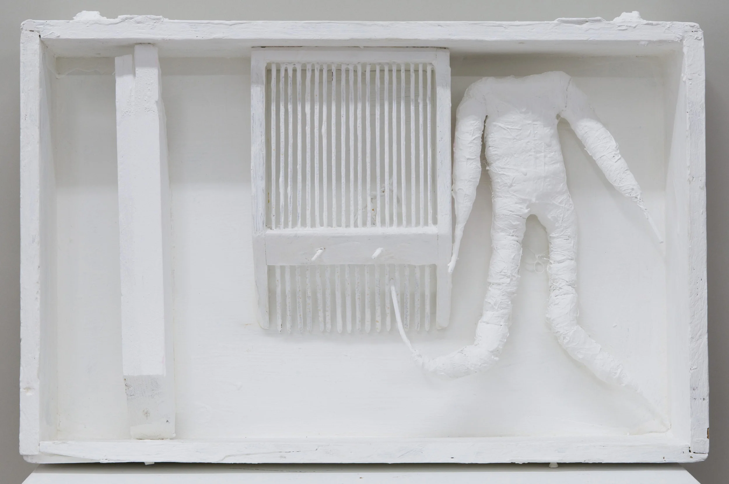 Untitled , 2015 painted wood and various materials 11 3⁄4 x 17 3⁄4 x 3 1⁄4 in