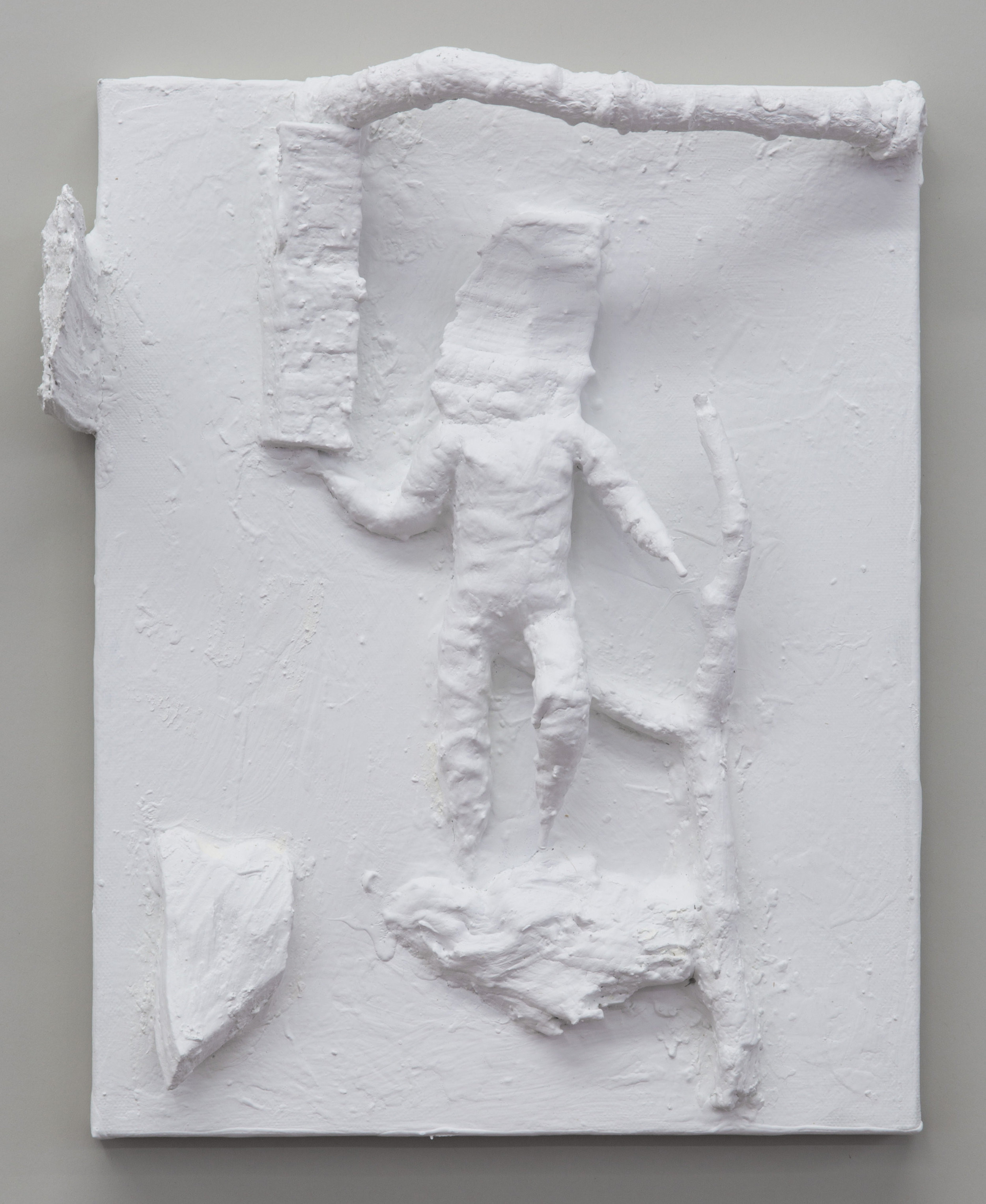 Untitled , 2015 painted wood and various materials 14 5⁄8 x 11 3⁄4 x 3 3⁄4 in