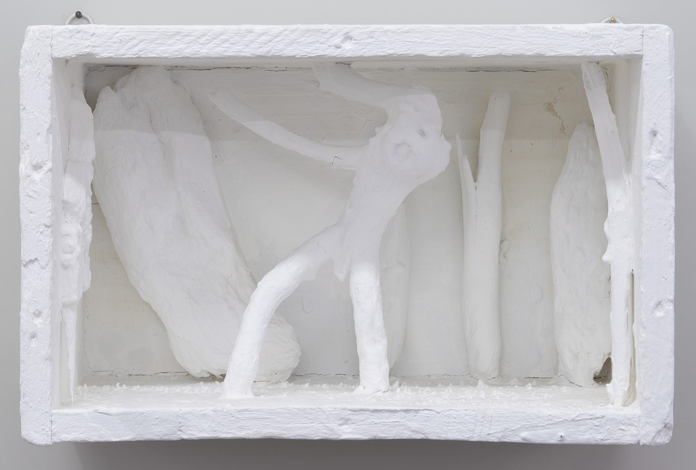 Untitled , 2012 painted wood and various materials 8 1⁄2 x 13 1⁄2 x 6 3⁄4 in