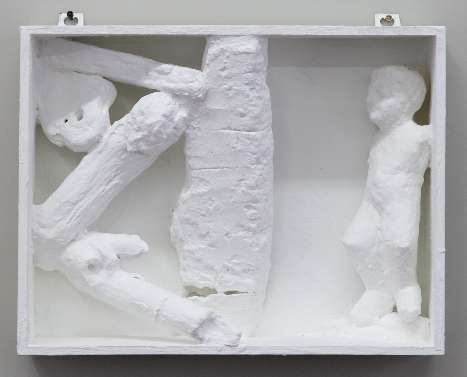 Untitled , 2015 painted wood and various materials 6 1⁄2 x 8 1⁄2 x 2 3⁄8 in
