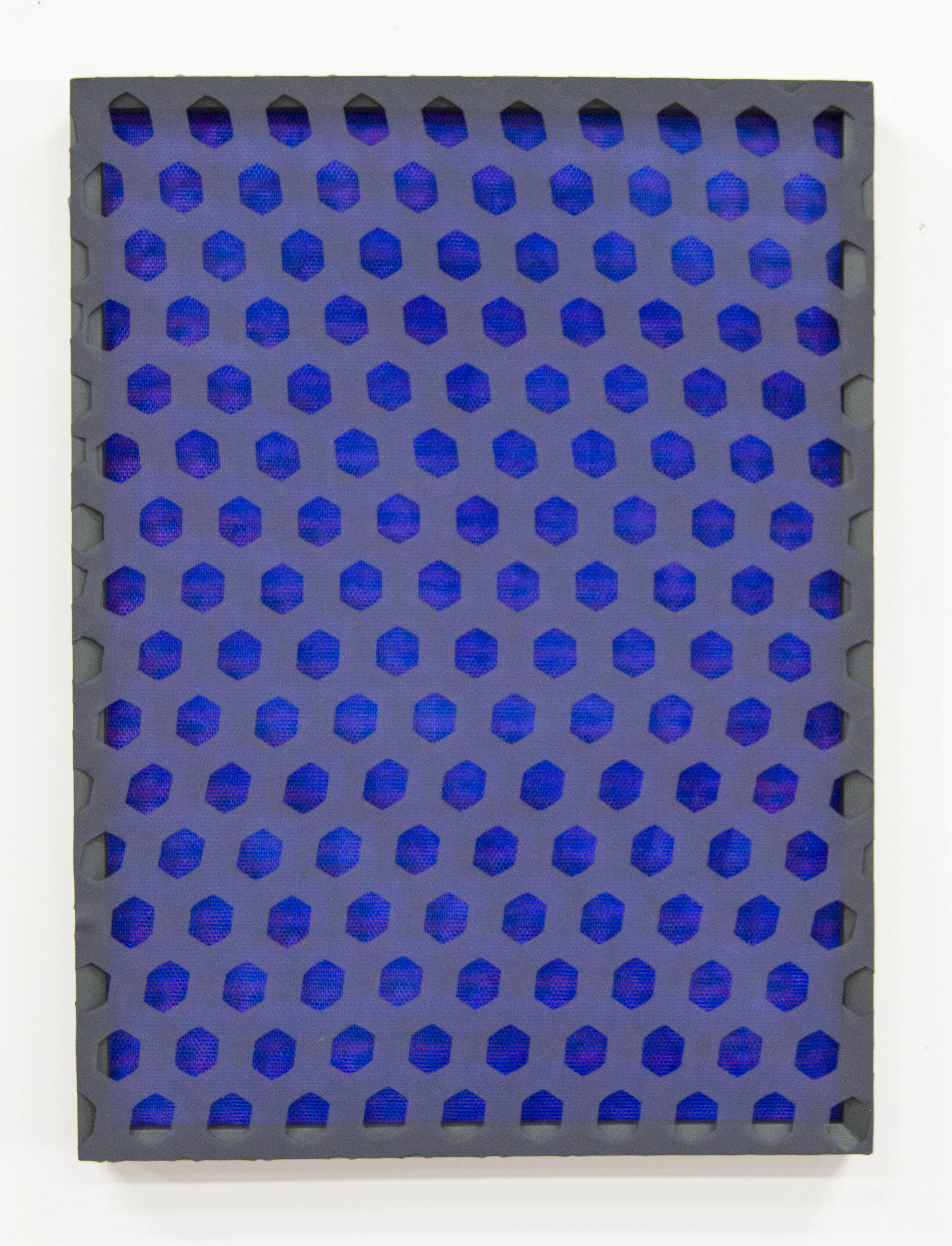 Ultraviolet Scope, 2016laser-cut chiffon, acrylic on PVCmesh, and painted wooden frames27 x 20 x 1-1/2 in