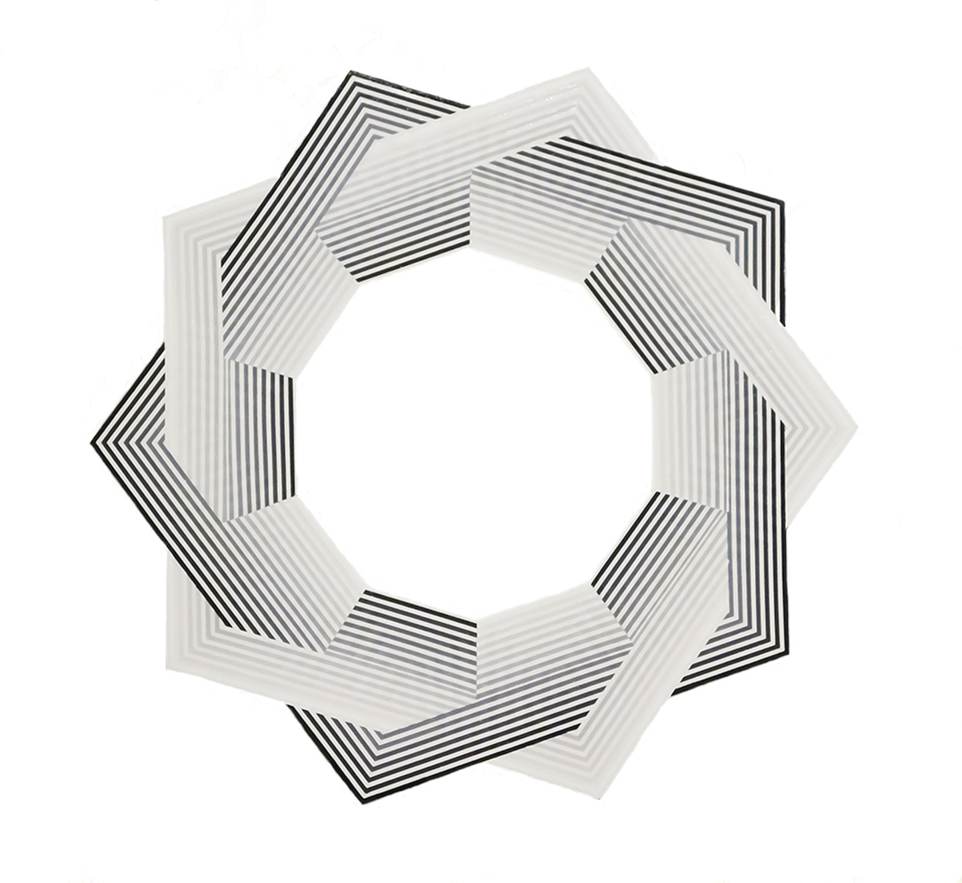 Icosagon , 2014 acrylic on canvas 36 x 36 in