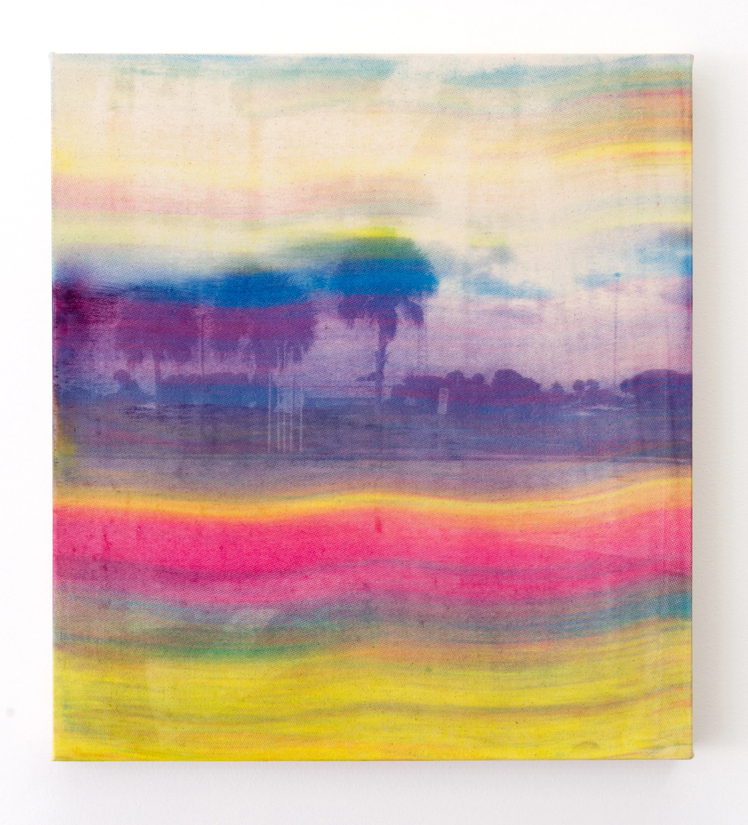 Palm Psalm, No. 03 , 2016 copy machine toner on canvas 20 x 18 in