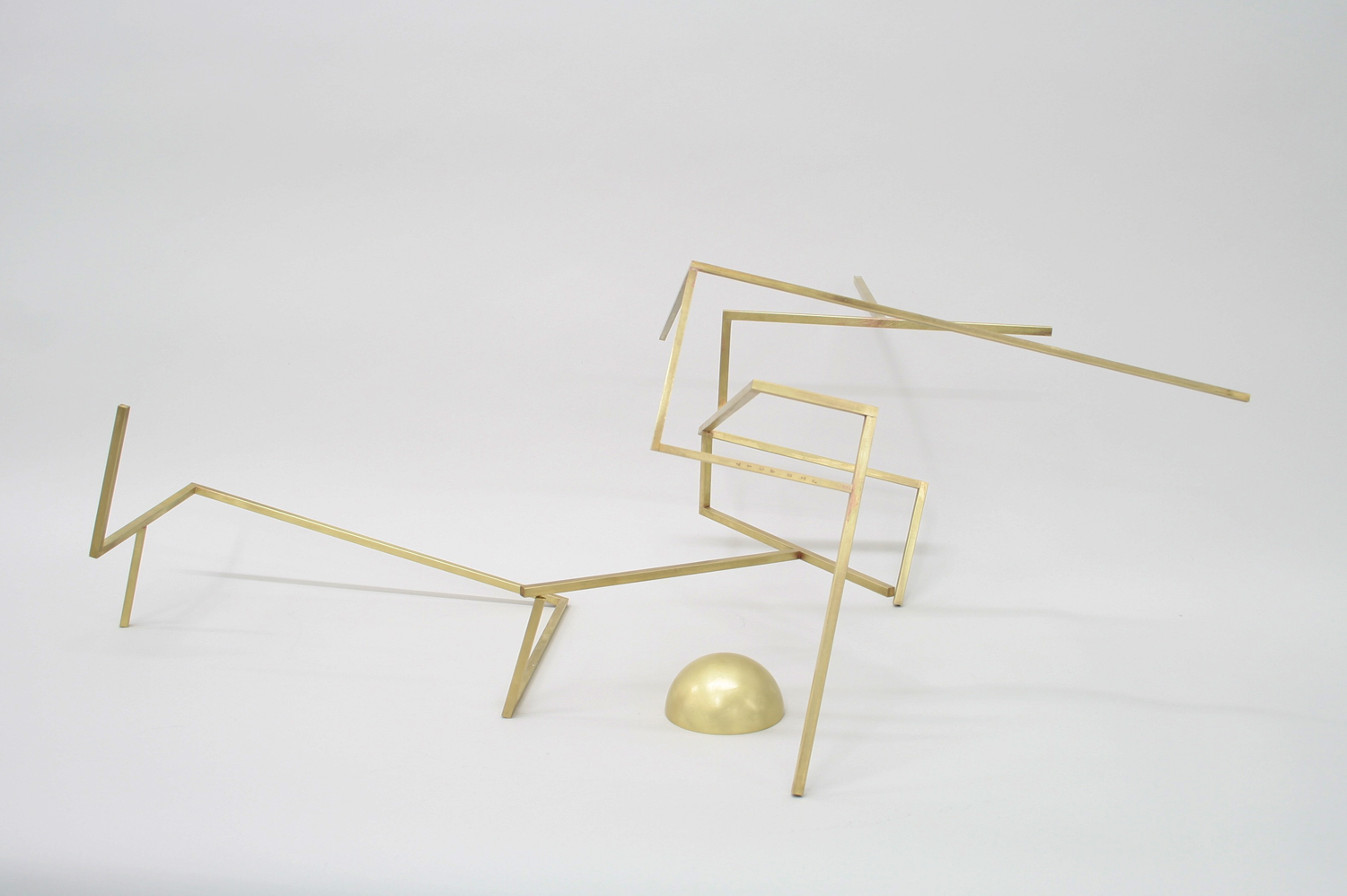 Untitled (S3.3) , 2017 brass 11 1⁄2 x 27 1⁄2 x 16 in
