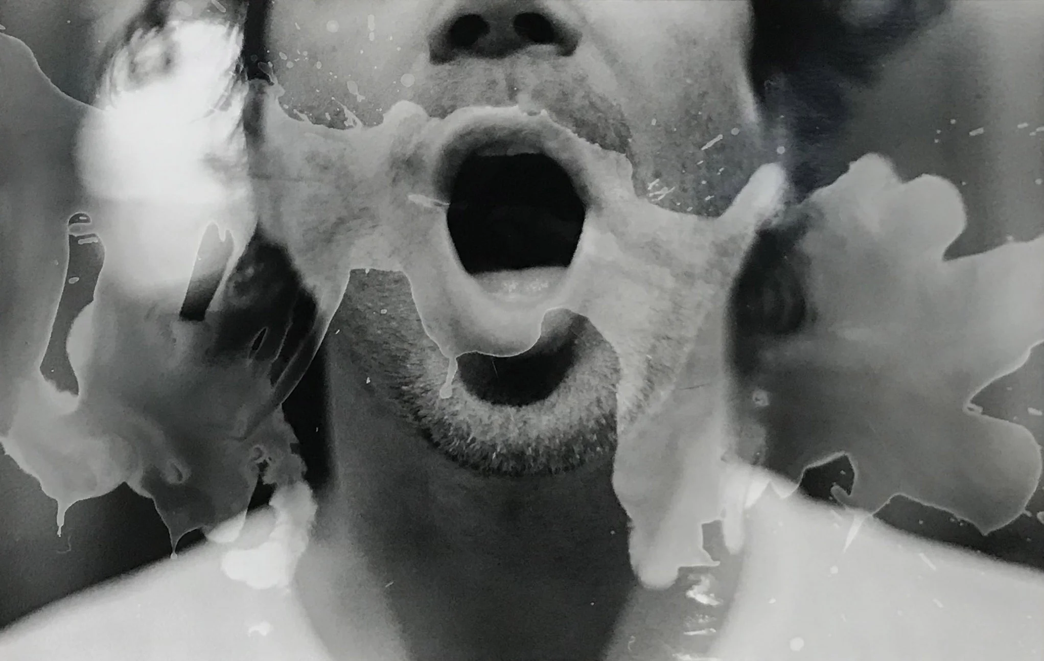 Mouth-To-Mouth: the 3 planes of the surface; Make (x) up, Makeup, Makeup (with). (50.vqyc) silver gelatin print 6-1⁄2 x 9-1⁄2 in
